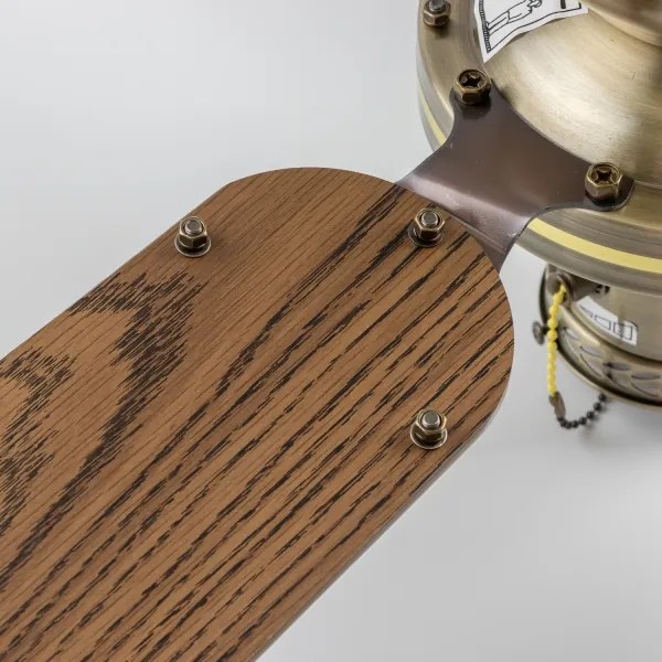 ZEVENTI - Mennyezeti ventilátor NAVAGIO 1xE27/60W/230V barna