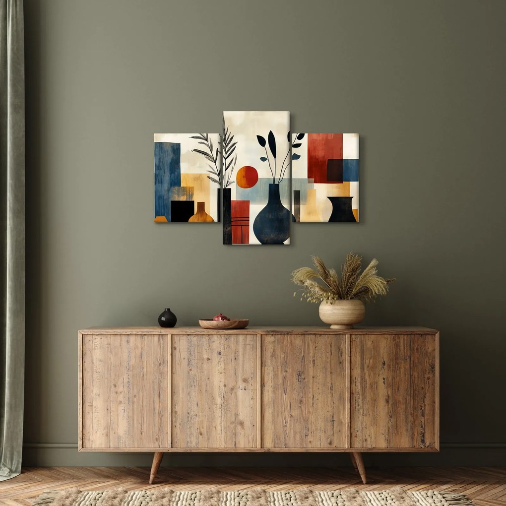 Kép - Kubista vázák (90x60 cm)