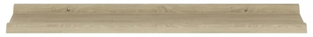 2 db sonoma tölgyfa fali polc 80 x 9 x 3 cm