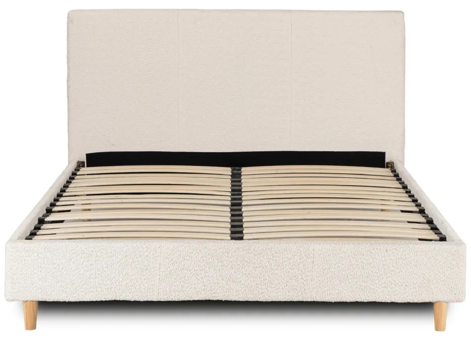 Krém Bouclé Kárpitozott Franciaágy. 140x200 KIOTO