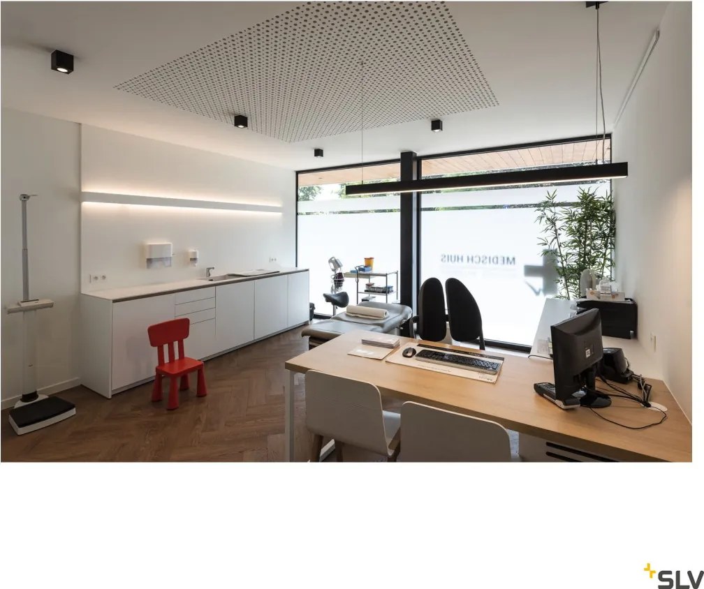 SLV 1001406 GLENOS Modern Led Függesztett Lámpa Fekete LED IP20