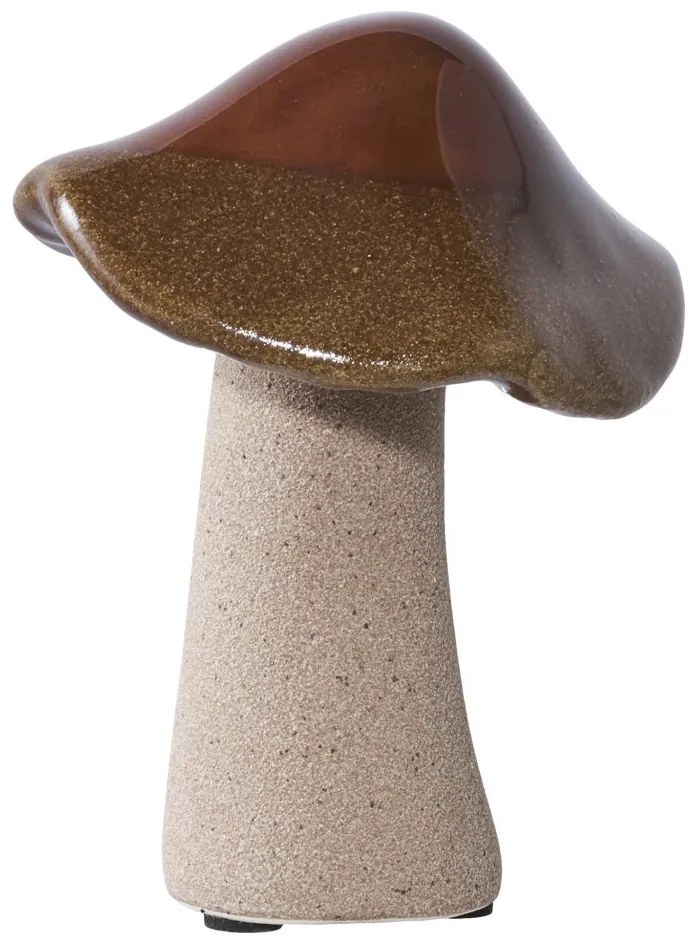 Asztali dekoráció Gomba, kerámia, zöld, barna, kék, 3 db