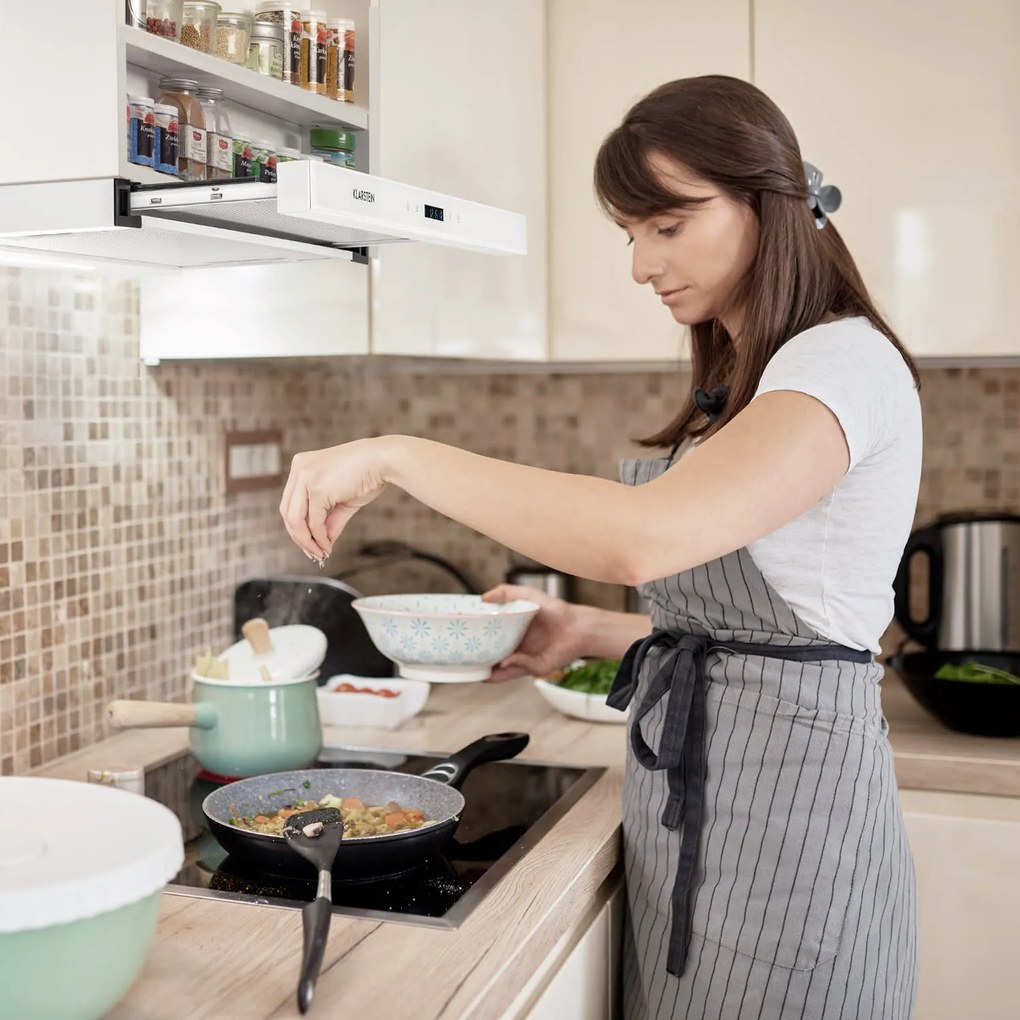 Klarstein Mariana Neo 60, kihúzható páraelszívó, 60 cm, 640 m³/ó, elszívás, LED