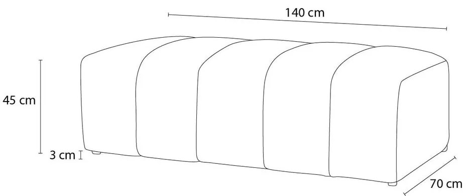 Bézs buklé lábtartó Annecy – Bobochic Paris