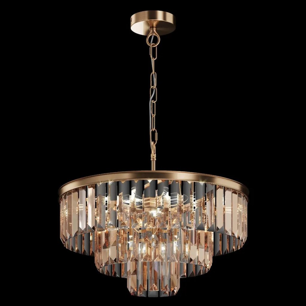 MAYTONI MOD085PL-07G REVERO Kristály Függesztett Lámpa Arany E14 IP20