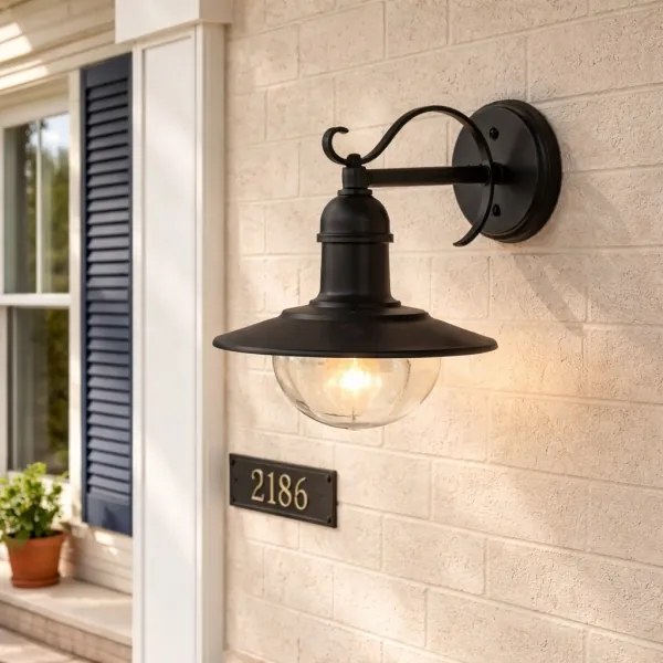 Brilagi - Kültéri fali lámpa MOLDE 1xE27/60W/230V IP44 fekete
