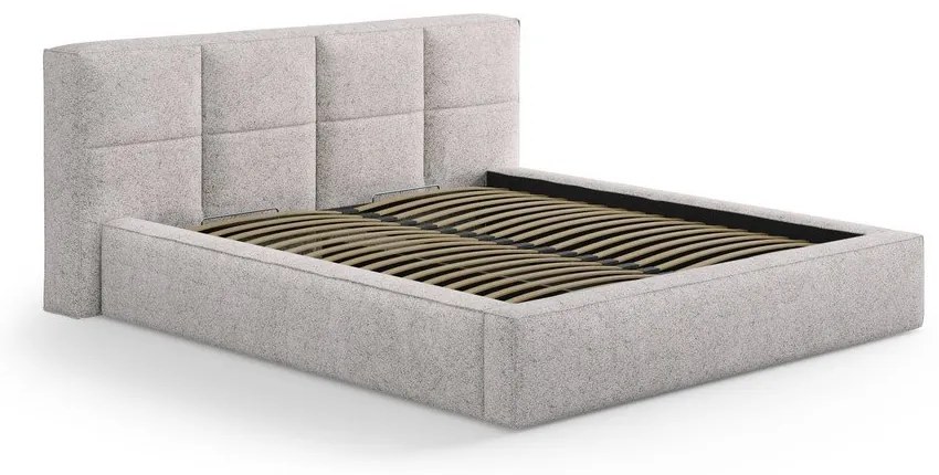 Bézs kárpitozott ágytámla 249x100 cm Darren – Micadoni