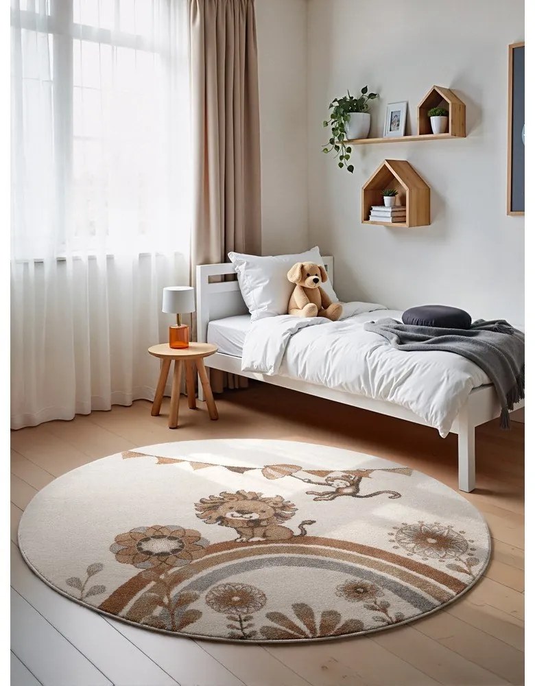 Krémszínű gyerek szőnyeg ø160 cm Roar like a Lion – Villeroy&amp;Boch
