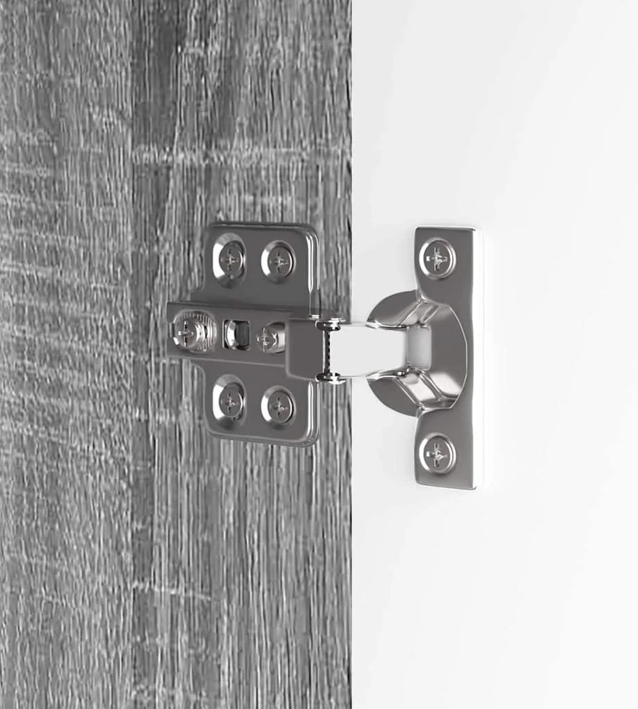 Fürdőszoba mosdószekrény Szürke Sonoma 60 x 30 x 60 cm Faanyag