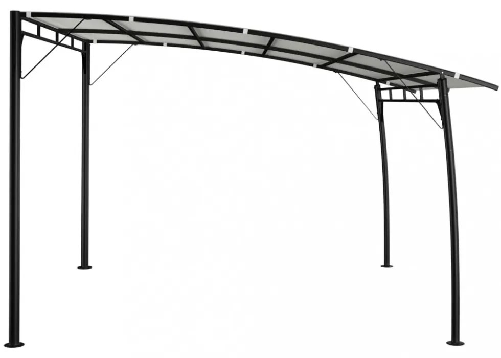 krémszínű kerti napellenző 3 x 3 x 2,55 m