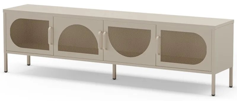 Krémszínű TV-állvány 180x50 cm Tayra – Marckeric