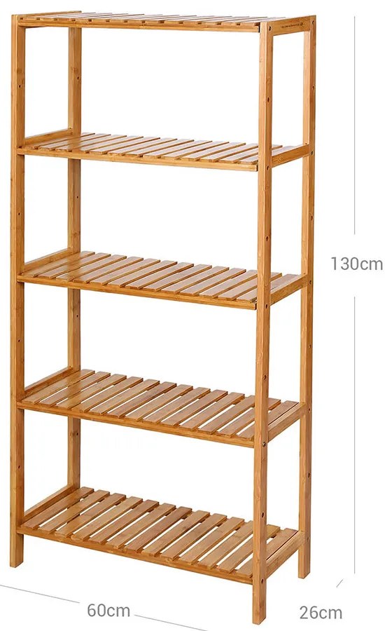 Bambusz tárolópolc