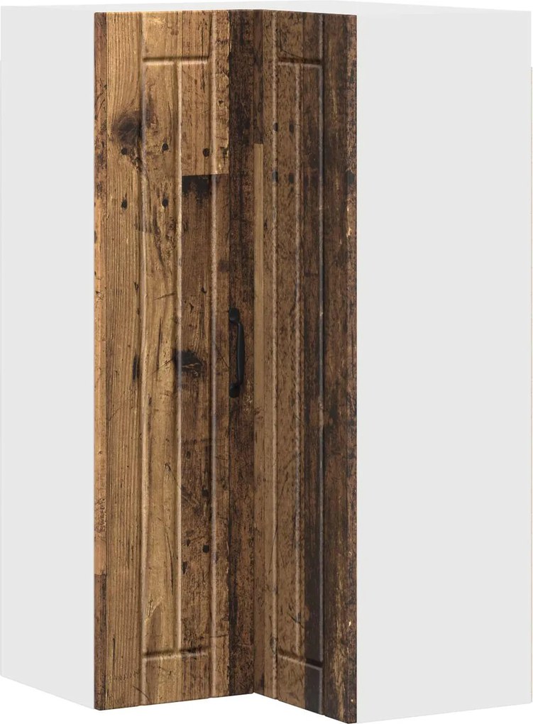 vidaXL Konyhaszekrény Öreg fa 57 x 57 x 100 cm Faanyag