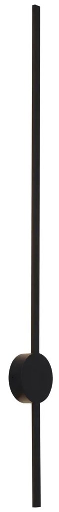 Modern fekete fali lámpa 100 cm LED-del - Clockwise
