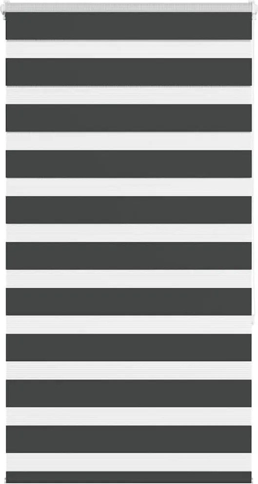 vidaXL zebrafüggönnyel fekete szövetszélesség 70,9 cm poliészter
