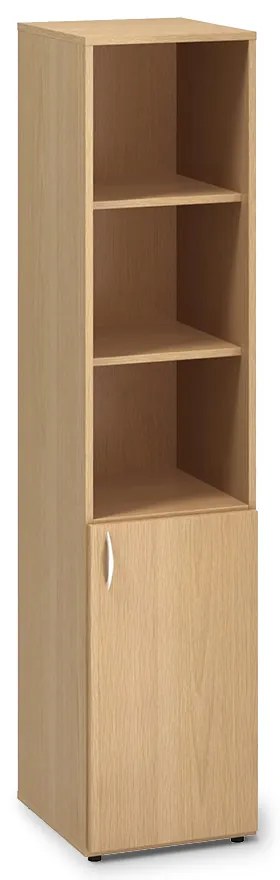 Magas keskeny szekrény ProOffice 40 x 47 x 178 cm, jobb, bükkfa