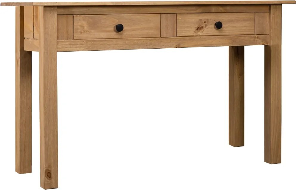 vidaXL tömör fenyőfa panama konzolasztal 110 x 40 x 72 cm