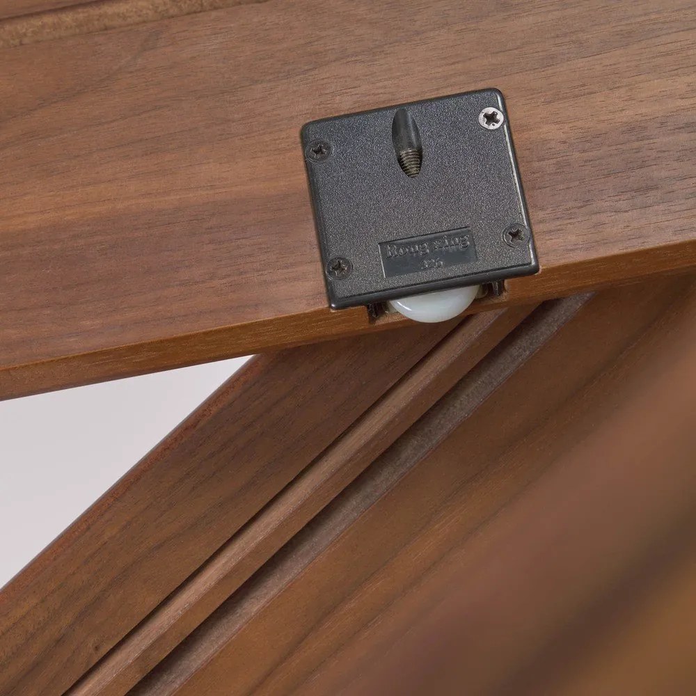 Carolin könyvespolc diófa dekorral, 130 x 169 cm - Kave Home