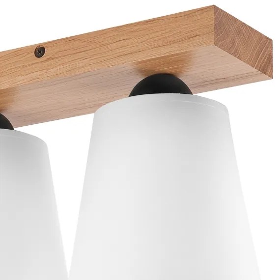 Felületre szerelhető csillár LULA 2xE27/60W/230V tölgy