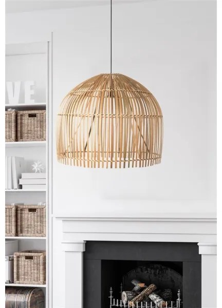 Searchlight 7400CW - Csillár zsinóron BALI 1xE27/60W/230V átm. 60 cm bambusz