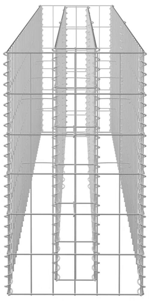 horganyzott acél gabion magaságyás 180 x 30 x 60 cm