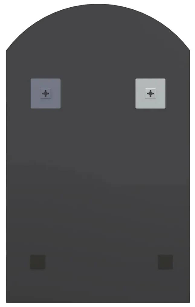 ívelt üvegtükör LED-lámpákkal 60 x 40 cm