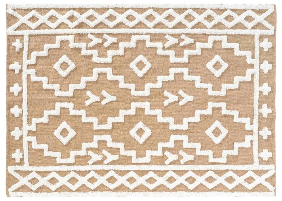 Bézs jutakeverék szőnyeg 120x170 cm Medine – douceur d'intérieur
