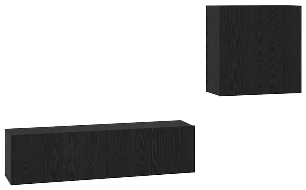 TV szekrény garnitúra 4 pcs Musta tammi 120 x 30 x 30 cm