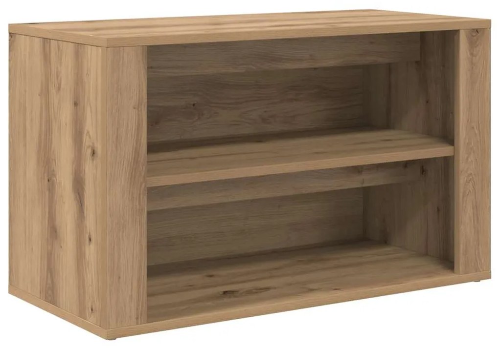 Cipőtartó polcokkal kézműves tölgy 75 x 35 x 45 cm Faanyag