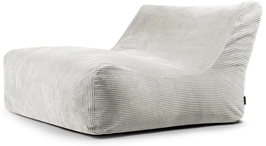 Krémszínű kordbársony babzsákfotel Sofa Lounge – SLOWDOWN