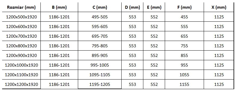 Mexen Lima zuhanykabin 120x80cm, 6mm üveg, króm profil-átlátszó üveg, 856-120-080-01-00