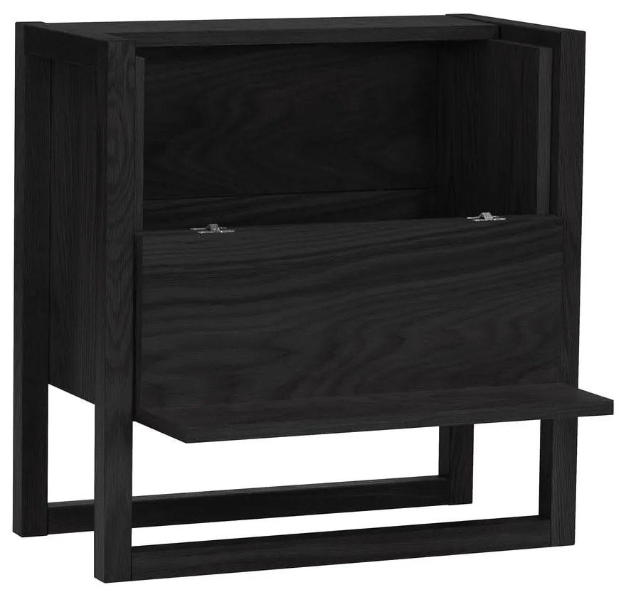 NewEst fekete tölgyfa bortartó szekrény 59x60 cm - Woodman