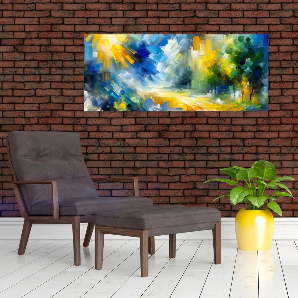 Kép - Absztrakt napos nap (120x50 cm)