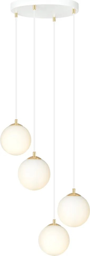 Emibig modern függeszték royal fehér arany emi1244/4