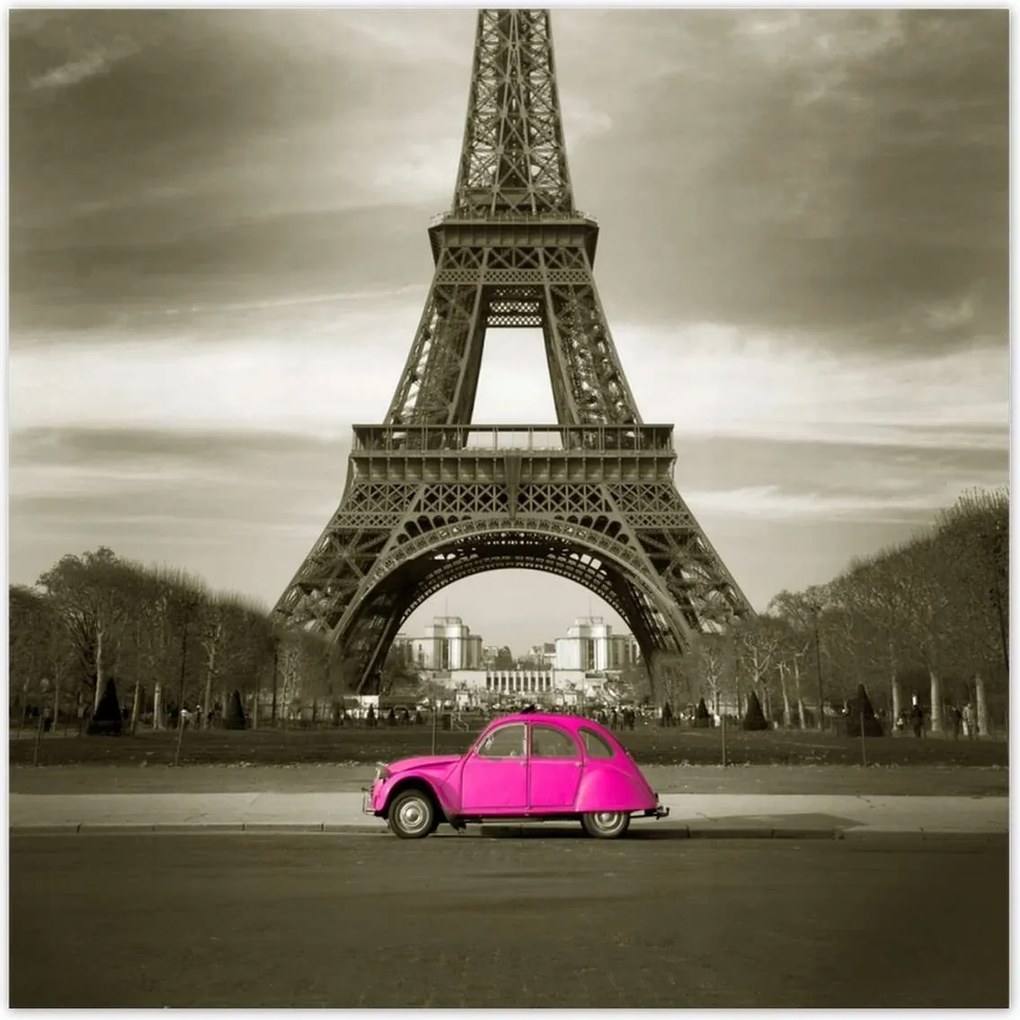 Poszterek 100x100 Szépia Eiffel-torony