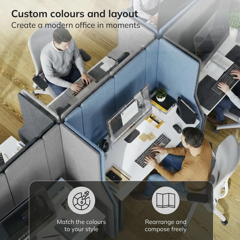 akusztikus falpanel SADIE Frozen Lake 280/145 cm