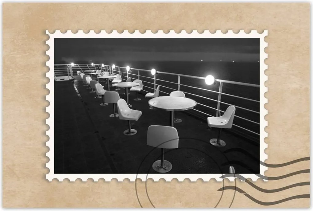 Poszterek 60x40 Kávézó a tengerparton