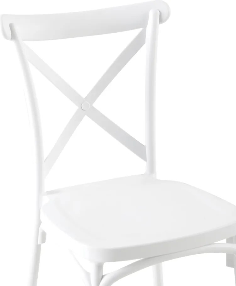 Rakásolható szék, fehér, SAVITA
