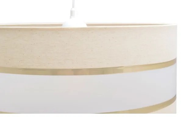 Csillár zsinóron HELEN 1xE27/15W/230V á. 40 cm krém/arany