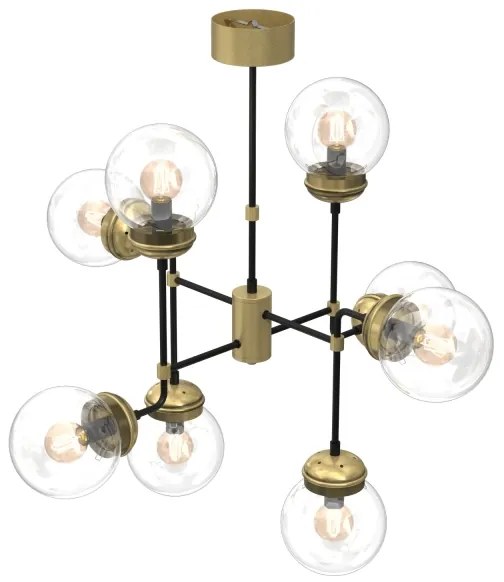 Hydro mennyezeti lámpa 8xE14/60W/230V rúdon