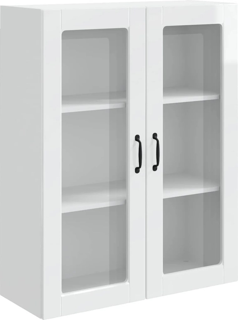 vidaXL Konyhaszekrény Kalmar Magas Fényű Fehér 80 x 31 x 100 cm