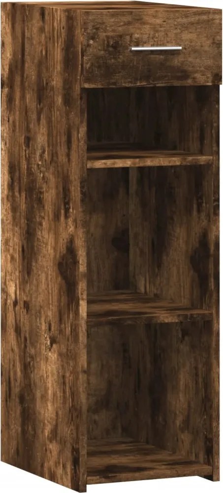 vidaXL füstös tölgy színű szerelt fa tálalószekrény 30 x 42,5 x 93 cm
