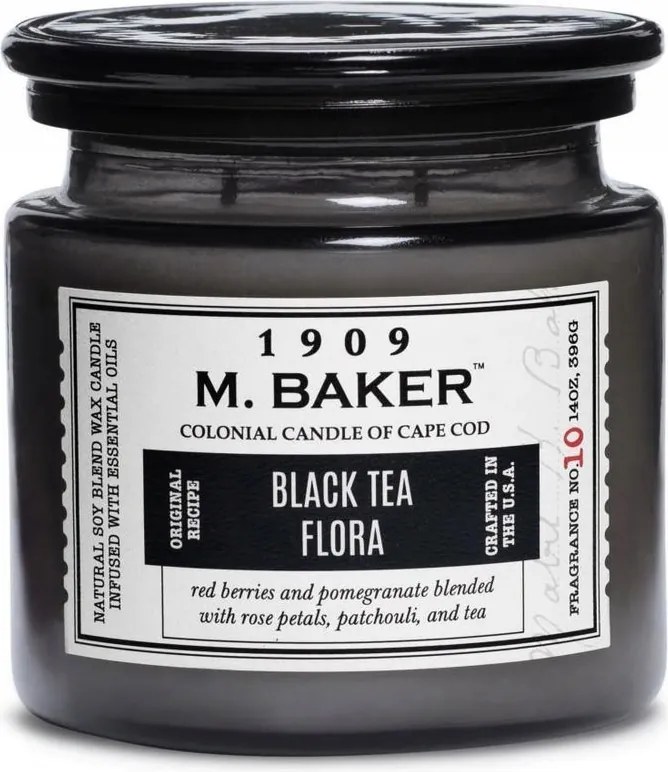 Szójagyertya M. Baker Black Tea Flora 396g