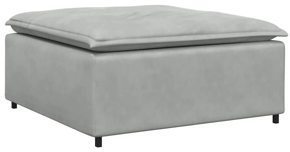 világosszürke moduláris kanapé lábzsámoly modul 100x100x48 cm