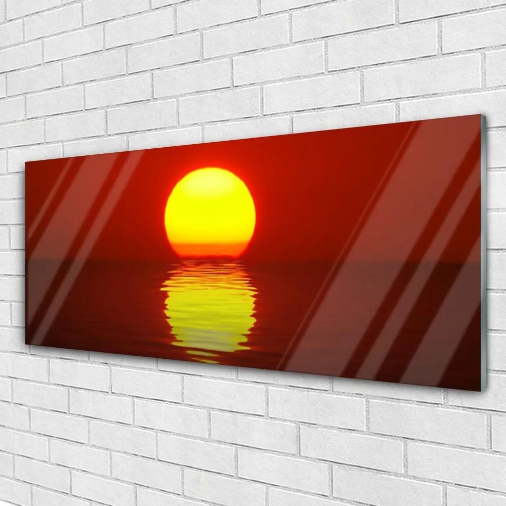 Modern üvegkép Sunset Landscape 120x60cm
