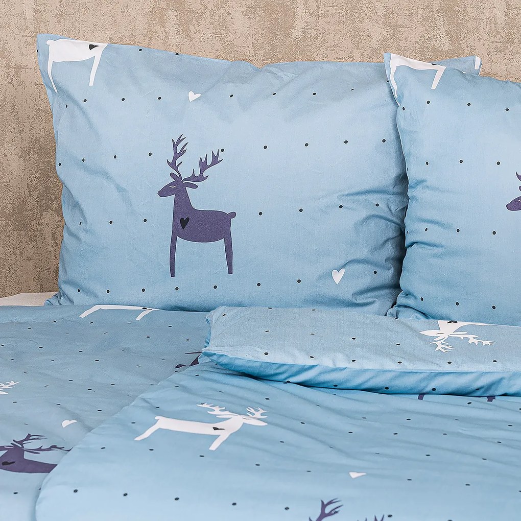 4Home Pamut ágynemű Deer Love , 220 x 200 cm, 2 db70 x 90 cm, 2 db 70 x 90 cm