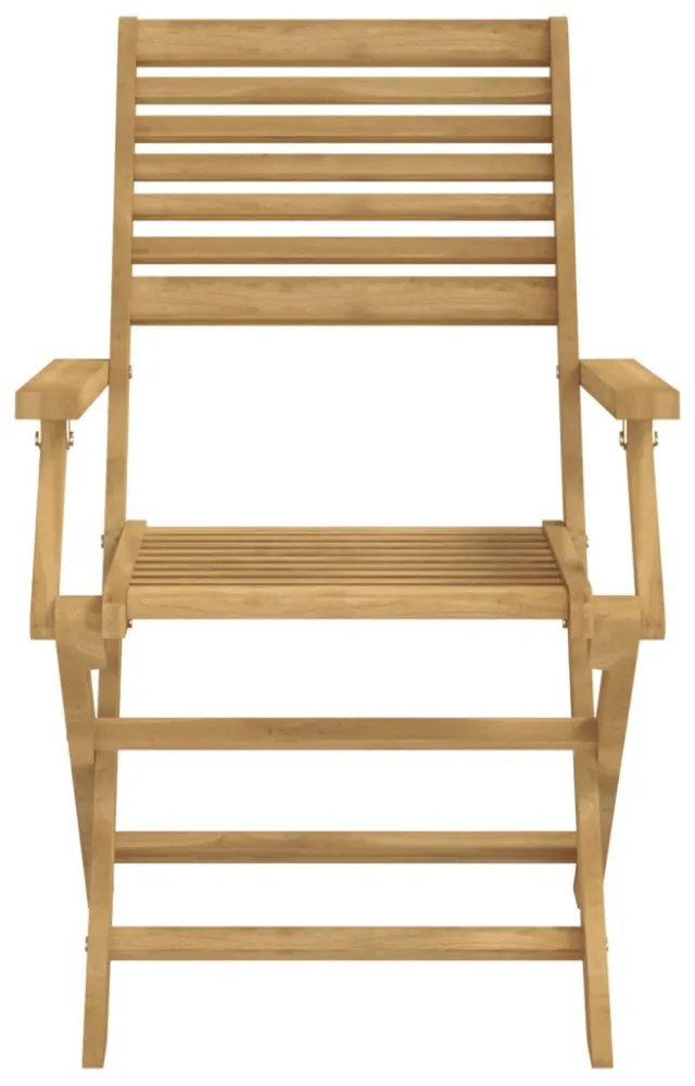 2 db összecsukható tömör akácfa kerti szék 54,5x61,5x86,5 cm