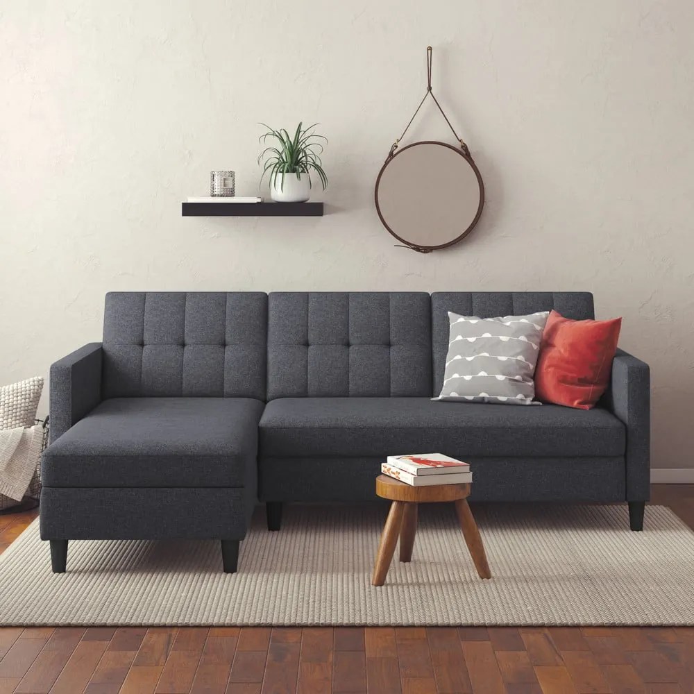Szürke sarokkanapé Hartford – Støraa