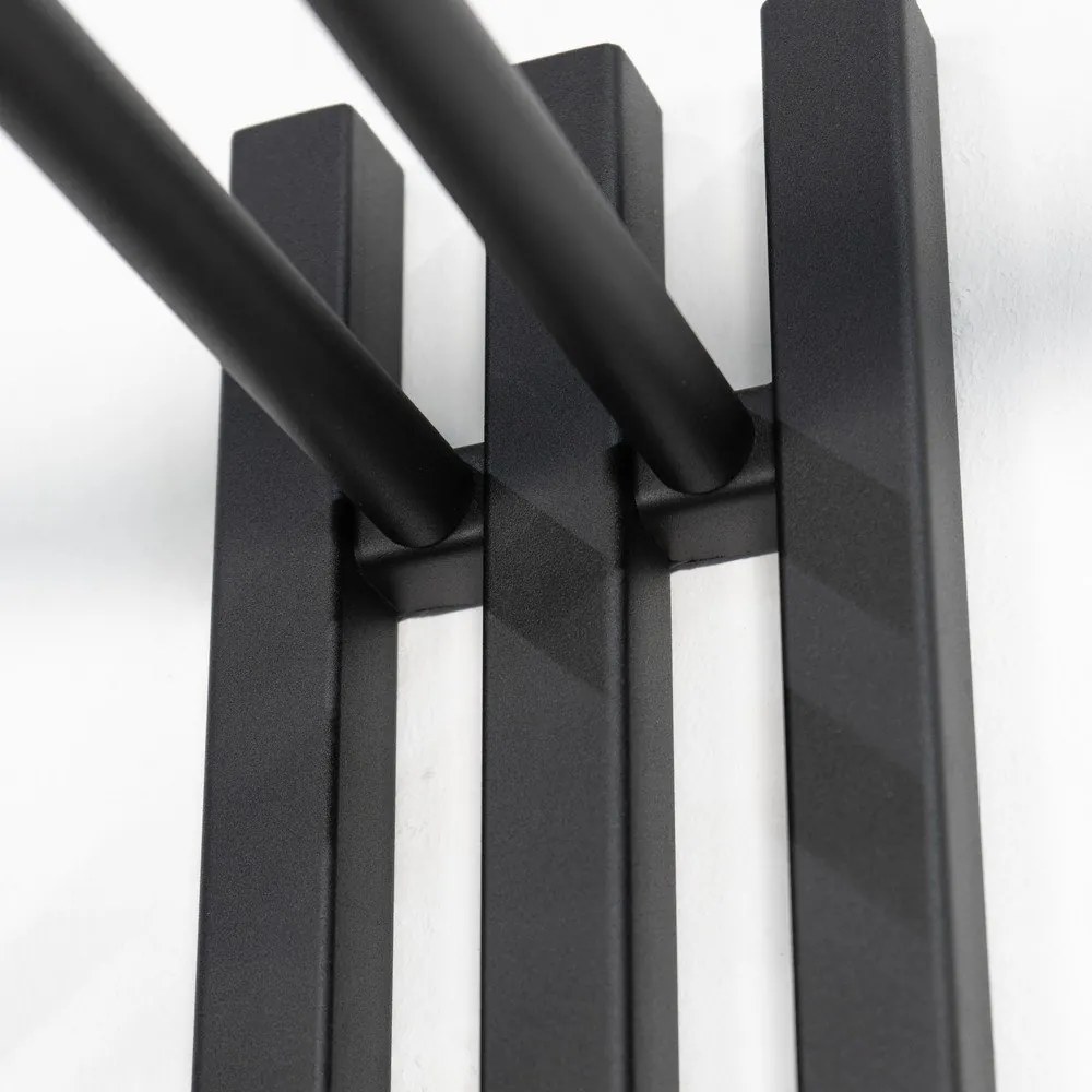 Fekete fém fali fogas 65 cm Senza – Spinder Design