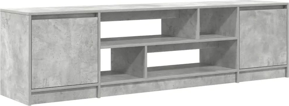 vidaXL betonszürke szerelt fa TV-szekrény 188,5x41x50 cm